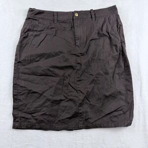 MEXX Y2K Brown Utility Cargo Midi Skirt Women's Size 38 Pockets‎